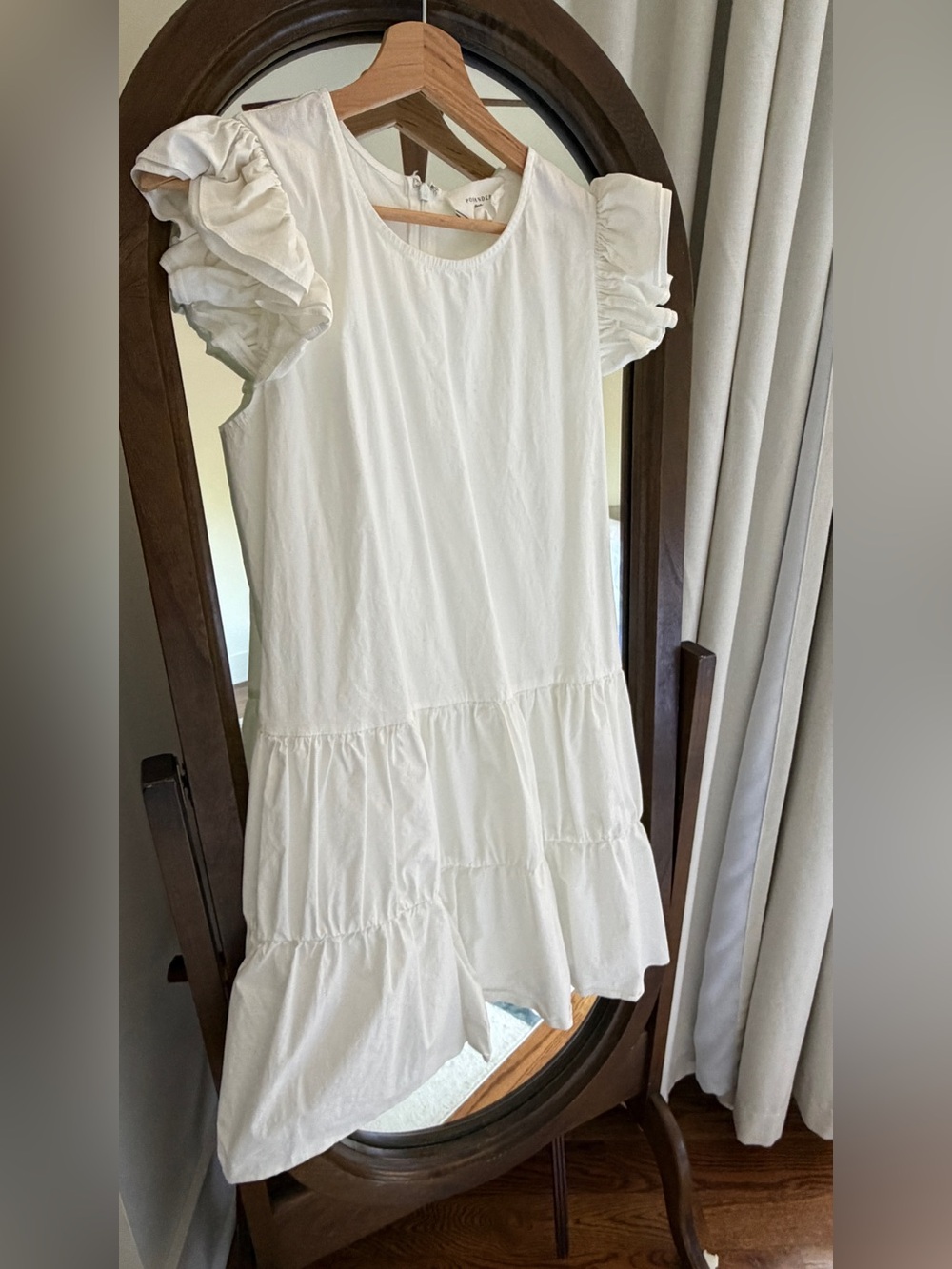 Pomander Place Tiered Dress with Ruffle Sleeves